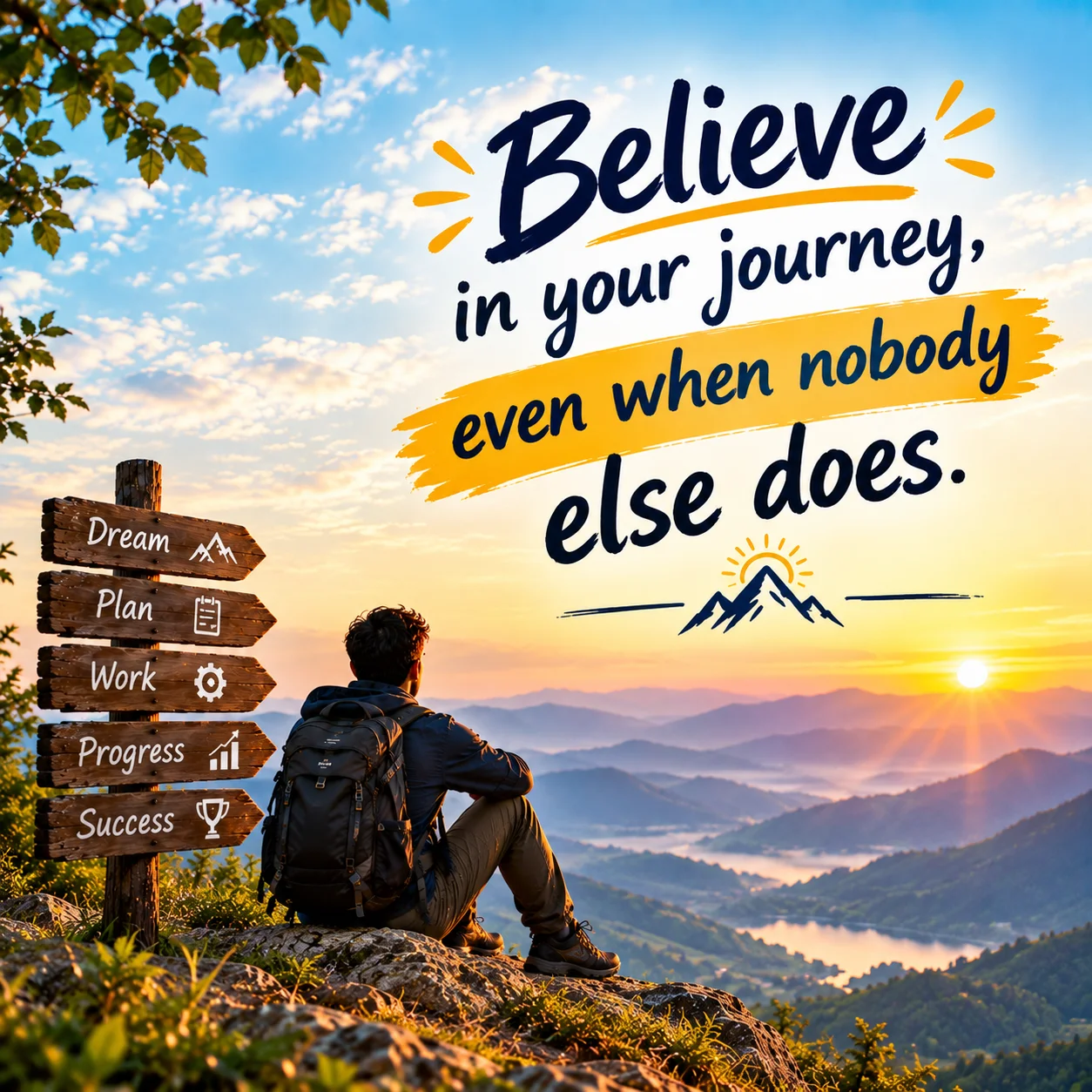Believe in your journey, even when nobody else does.