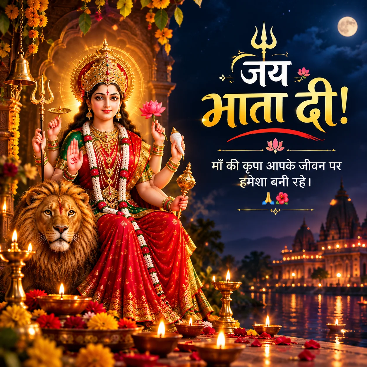 जय माता दी! माँ की कृपा आपके जीवन पर हमेशा बनी रहे। 🙏🌺