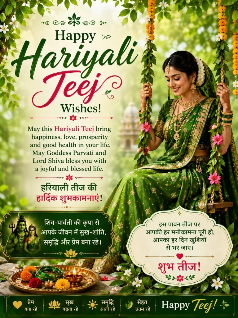 Hariyali Teej Wishes